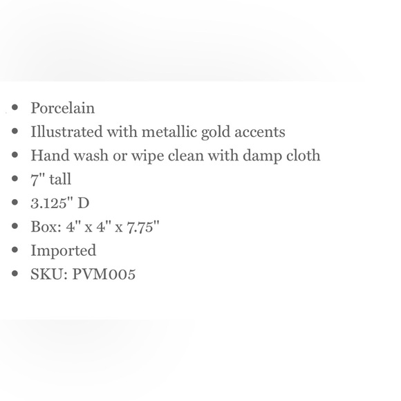 NWT Rifle paper Co. Festive Nutcracker Themed Porcelain Vase - Picture 3 of 5